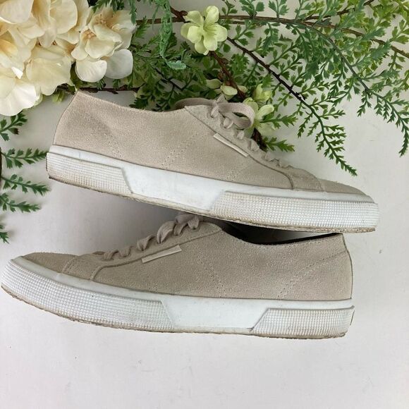 SUPERGA shoes | suede dove grey | size 8 | gym shoe - Picture 5 of 14